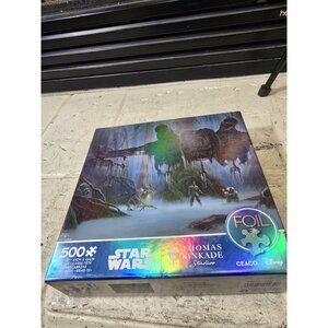 Star Wars Thomas Kinkade Do Or Do Not, There Is No Try Foil 500 Puzzle New Ceaco